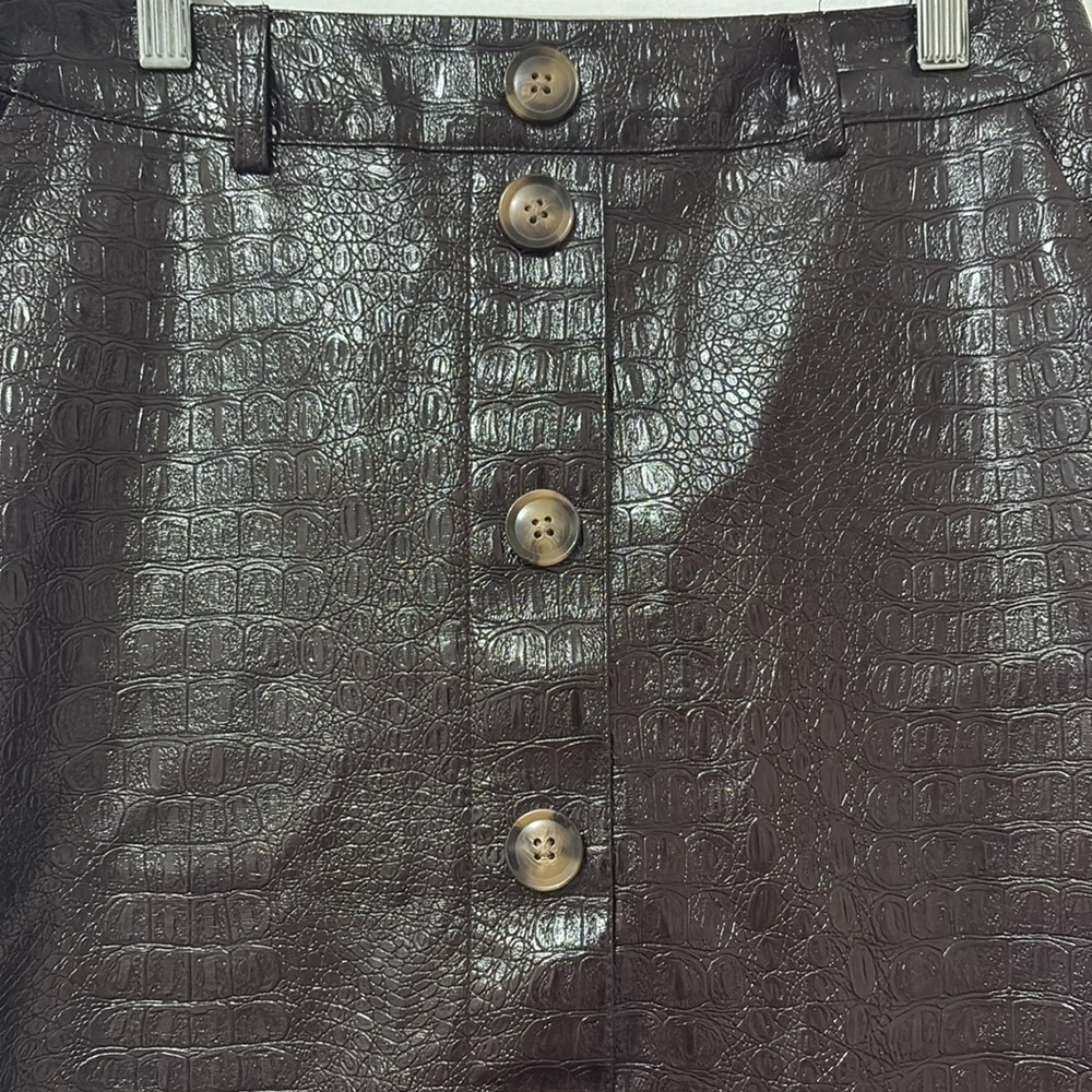 Rachel Comey Target Faux Leather Midi Skirt - Picture 2 of 16